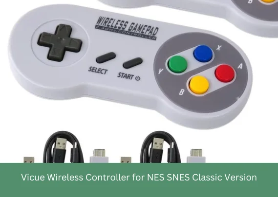 Vicue Wireless Controller for NES SNES Classic Version